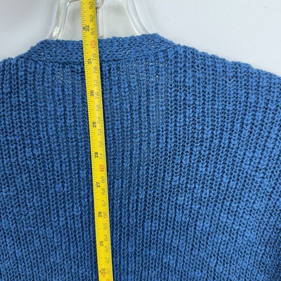 Express Women’s Size SP Blue Half Zip Knit Sweater - Picture 15 of 16